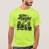 とことん沼にハマれ ゴミ箱みたいな格好のまま Tシャツ (正面)