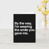 ところで私はスマイルを着てる カード (黄色い花)