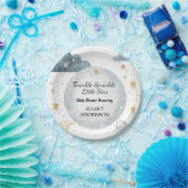 としてグリッターきらめく小さな星の赤ちゃんシャワー ペーパープレート (パーティー)