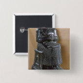 として王子のGudea頭のない彫像 缶バッジ (正面&裏面)