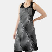 ～として用いた黒本革の地紋  エプロン (インサイチュ)