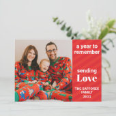 とっておきのファミリークリスマスホリデー写真カード シーズンカード (スタンド正面)