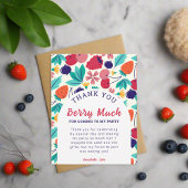 とってもありがとう スタロベリーブルーベリー カラフル サンキューカード