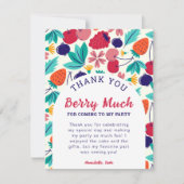 とってもありがとう スタロベリーブルーベリー カラフル サンキューカード (正面)