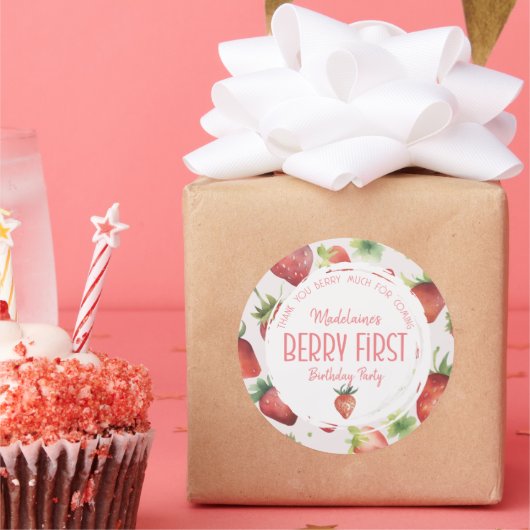 とってもありがとう スターベリー ラウンドシール (パーティー)