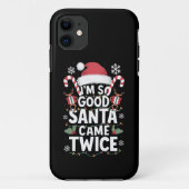 とってもいい子だったのでサンタが2回来てくれた クリスマス サンタ クリスマス Case-Mate iPhoneケース (裏面)