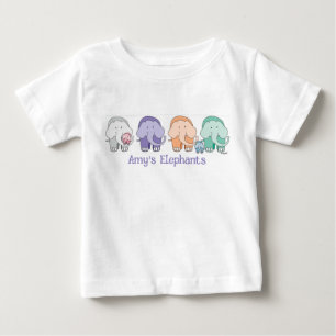 とってもかわいいぞうのTシャツ ベビーTシャツ