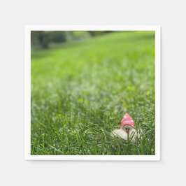 とってもかわいいガーデンノームの cocktail ナプキン スタンダードカクテルナプキン