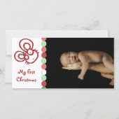 とってもかわいいクリスマスねずみ 私の初めてのクリスマス シーズンカード (正面)