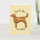 とってもかわいいゴールデンドゥードルのカード カード (正面)