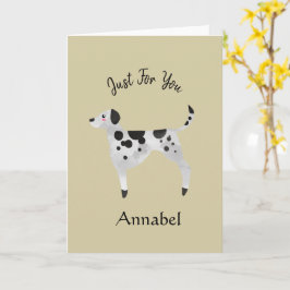 とってもかわいいダルメシアンのカード カード