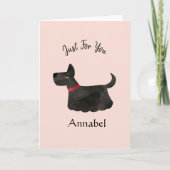 とってもかわいいテリアのオーダーメイドカード カード (正面)