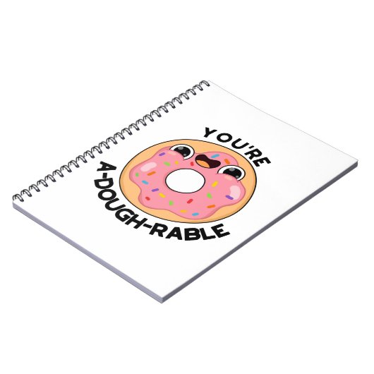 とってもかわいいドーナツのユーモア ノートブック (左側)