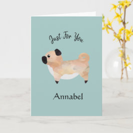 とってもかわいいパグのオリジナルカード カード