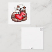 とってもかわいいポストカードスタイルのメモカード ノートカード (正面/裏面)