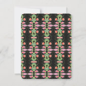 とってもかわいいミニウェディング招待状 出欠カード (裏面)