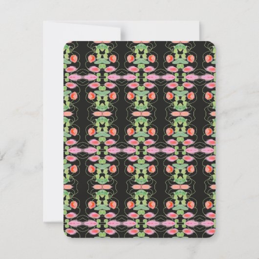 とってもかわいいミニウェディング招待状 出欠カード (裏面)