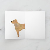 とってもかわいいラブラドール/レトリバーのオリジナルカード カード (内部)