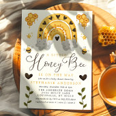 とってもかわいい小さなハチさんがやってくる ベビーシャワー 招待状