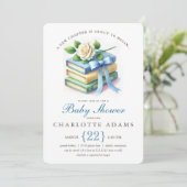 とってもかわいい新しい章のベイビーシャワーのご招待 招待状 (スタンド正面)