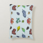 とってもかわいい森の動物たち 秋の花 アクセントクッション (裏面(縦))