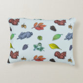 とってもかわいい森の動物たち 秋の花 アクセントクッション (裏面)