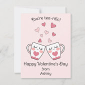 とってもかわいい紅茶教室のバレンタインカード シーズンカード (正面)