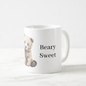 とってもかわいい茶色のクマ コーヒーマグカップ (正面右)