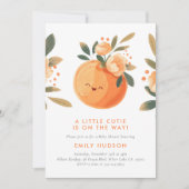 とってもかわいい赤ちゃんがやってくる♪ シトラスベイビーシャワー 招待状 (正面)