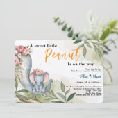 とってもかわいい赤ちゃん象が誕生します 招待状 (スタンド正面)