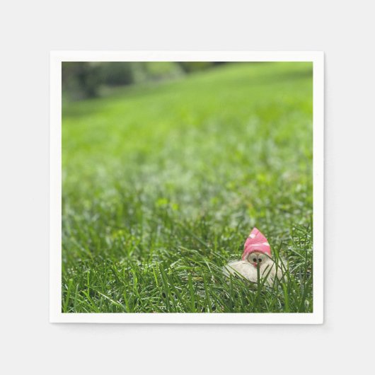 とってもかわいい ガーデン ノーム コクテール ナプキン スタンダードカクテルナプキン (正面)