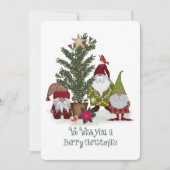とってもすてきなクリスマスを願っています！ ノームたち シーズンカード (正面)