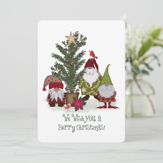 とってもすてきなクリスマスを願っています！ ノームたち シーズンカード (スタンド正面)