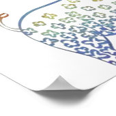 とってもキュートでスウィートなゾウのハート ウェディングギフト ポスター (角)