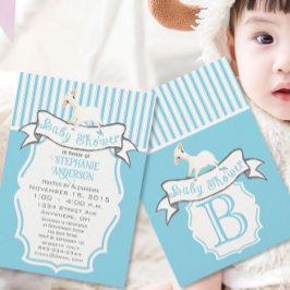 とってもキュートなひつじちゃんベイビーシャワー 招待状