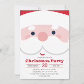 とってもキュートなサンタのクリスマスパーティ  ホリデー 招待状 (正面)