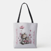 とってもキュートな猫の先生トート トートバッグ (裏面)