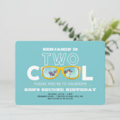 とってもクールな誕生日招待状 BOY 2歳の誕生日 招待状 (スタンド正面)