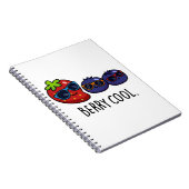 とってもクールな面白いイチゴとブルーベリーのダブル・ミーニング ノートブック (右側)