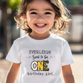 とってもスイートなお花の1歳の誕生日 トドラーTシャツ