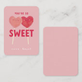 とってもスイートなキッズ教室バレンタイン ノートカード (正面/裏面)