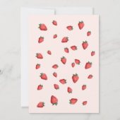 とってもスイートなバラ色のベイビーシャワーII 招待状 (裏面)