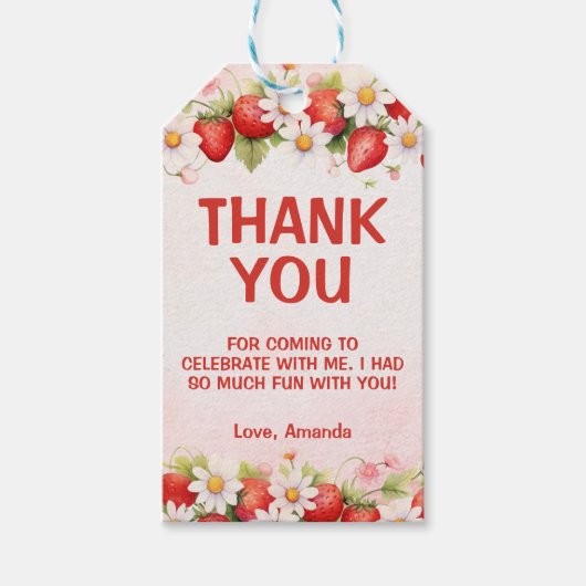 とってもスイートなファーストバースデー ギフトタグ (正面)