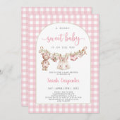 とってもスイートなベイビーシャワーガール招待状 招待状 (正面/裏面)