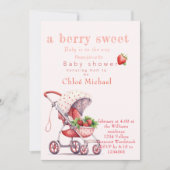 とってもスイートなベイビーシャワー 招待状 (正面)