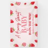 とってもスイートなベイビー　ストロベリーベイビーシャワー 横断幕 (縦)