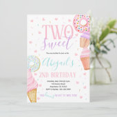 とってもスイートな誕生日招待状 招待状 (スタンド正面)