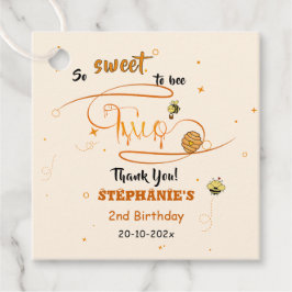 とってもスイート ツー キュート ハニー ハチ 2歳の誕生日 フェイバータグ