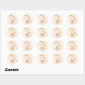 とってもスイート ツー キュート ハニー ハチ 2歳の誕生日 ラウンドシール (シート)