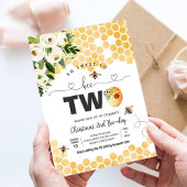 とってもスイート ツー ビー テーマパーティー ファースト バースデー 招待状